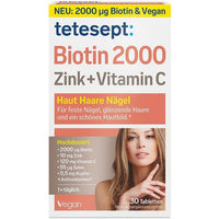 Produktbild von Tetesept Biotin 2000 Zink Selen Kombination 30 Tabletten