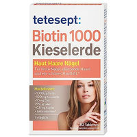 Produktbild von tetesept Biotin-Komplex mit Kieselerde und Zink Tabletten für Erwachsene 30 Stück