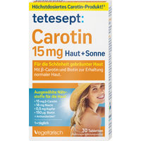 Produktbild von Tetesept Carotin mit Vitamin A Tabletten für Erwachsene 30 Stück