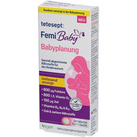 Produktbild von Tetesept Femi Baby Babyplanung Filmtabletten für Frauen und Schwangere 28 Stück