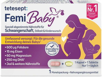 tetesept Femi Baby Filmtabletten für Schwangere und Stillende 60 Stück – Bild 1 von 2