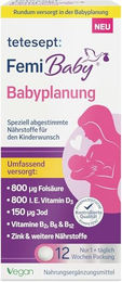 tetesept Femi Baby Nahrungsergänzungsmittel für Frauen, Schwangere und Stillende, 84 Tabletten, vegan, laktosefrei und glutenfrei – Bild 1 von 4