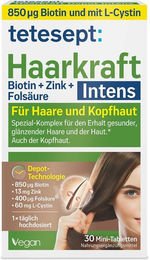 Tetesept Haarkraft Depot Intens Tabletten mit Zink, Biotin und Selen, 30 Stück – Bild 1 von 1