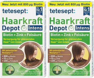 tetesept Haarkraft Depot Tabletten mit Zink, Biotin und Selen 60 Stück – Bild 1 von 1