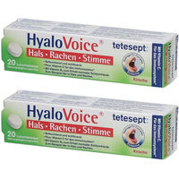 Produktbild von tetesept HyaloVoice Lutschtabletten mit Niacin