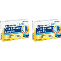 Produktbild von Tetesept Immusan 5in1 Abwehr Complex Tabletten mit 800 mg Ascorbinsäure 40 Stück