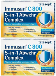 tetesept Immusan C 800 5-in-1 Abwehr Complex Tabletten mit 800 mg Ascorbinsäure – Bild 1 von 1