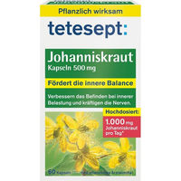Produktbild von Tetesept Johanniskraut Kapseln 500 mg pflanzlicher Ursprung 60 Stück