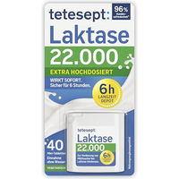 Produktbild von tetesept Laktase 22.000 Mini-Tabletten 40 Stück vegetarisch laktosefrei und glutenfrei