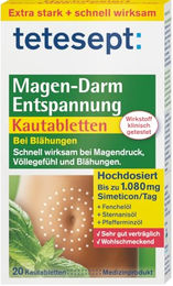 Tetesept Magen-Darm Entspannung Kautabletten laktosefrei ohne Zusatzstoffe 20 Stück – Bild 1 von 4