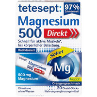 Produktbild von Tetesept Magnesium 500 Direkt Sticks 20 Stück