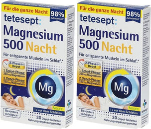 tetesept Magnesium 500 Nacht Tabletten laktosefrei und glutenfrei – Bild 1 von 1