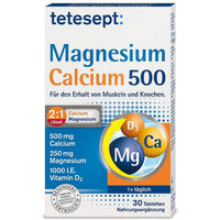 Produktbild von Tetesept Magnesium Calcium Tabletten 500 Stück