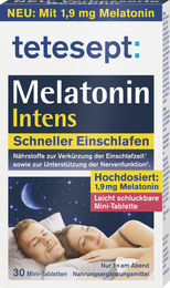 tetesept Melatonin Intensiv Tabletten vegan glutenfrei laktosefrei zuckerfrei 30 Stück – Bild 1 von 1