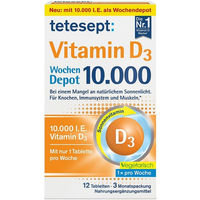 Produktbild von Tetesept Vitamin D3 10000 I.E. Tabletten für Erwachsene