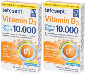 tetesept Vitamin D3 Wochendepot 10.000 IE Tabletten für Erwachsene – Bild 1 von 1
