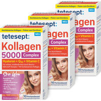 Produktbild von tetesept Vorteilspack Kollagen 5.000 Complex Sticks laktosefrei und glutenfrei
