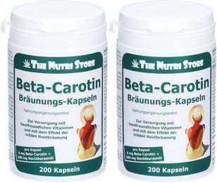 The Nutri Store Beta-Carotin Bräunungs-Kapseln mit Vitamin A 200 Kapseln – Bild 1 von 1