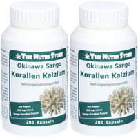 Produktbild von The Nutri Store Korallen Kalzium Algenkalk Sango 500 mg Kapseln vegan