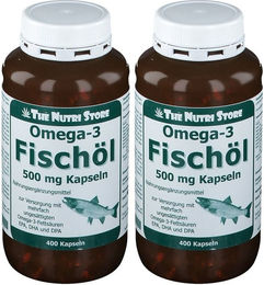 The Nutri Store Omega-3 Fischöl 400 mg Kapseln 900 Stück – Bild 1 von 1
