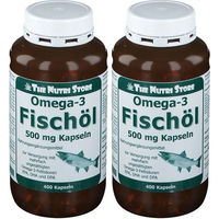 Produktbild von The Nutri Store Omega-3 Fischöl 400 mg Kapseln 900 Stück