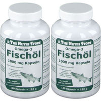 Produktbild von The Nutri Store Omega 3 Fischöl 900 mg Kapseln 120 Stück