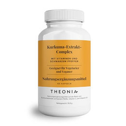 Theonia Kurkuma-Extrakt Complex mit Vitamin D3, Vitamin C und schwarzem Pfeffer Kapseln – Bild 1 von 4