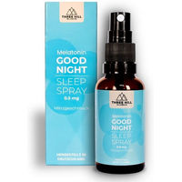 Produktbild von Three Hill Labs Melatonin Spray mit 0,5 mg pro Portion, Minze, vegan, zuckerfrei, 214 Portionen