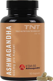 TNT Ashwagandha Kapseln mit KSM-66 Premiumrohstoff 600 mg pro Kapsel vegan – Bild 1 von 4