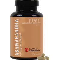 Produktbild von TNT Ashwagandha Kapseln mit KSM-66 Premiumrohstoff 600 mg pro Kapsel vegan
