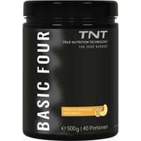 Produktbild von TNT Basic Four Trainingsbooster Pulver 500g vegan gluten- und laktosefrei ohne Aspartam