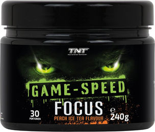 TNT Game Speed Focus Pulver Peach Ice Tea 240g vegan – Bild 1 von 5