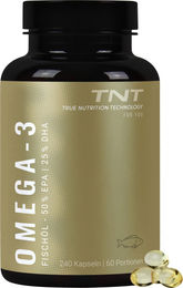 TNT Omega-3 Fischöl Kapseln ohne Zusatzstoffe 240 Stück – Bild 1 von 4