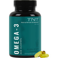 Produktbild von TNT Omega-3 Kapseln aus Algenöl Vegan mit 300 mg DHA und 150 mg EPA für Erwachsene, Schwangere und Stillende