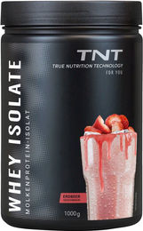 TNT Whey Protein Isolat Erdbeere Pulver laktosefrei vegetarisch 1000 g – Bild 1 von 3