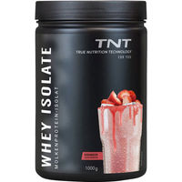 Produktbild von TNT Whey Protein Isolat Erdbeere Pulver laktosefrei vegetarisch 1000 g