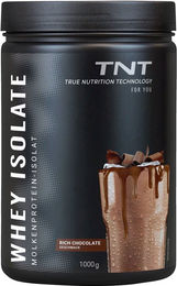 TNT Whey Protein Isolat Schokolade laktosefrei vegetarisch 1000 g Pulver – Bild 1 von 3