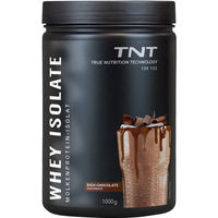 Produktbild von TNT Whey Protein Isolat Schokolade laktosefrei vegetarisch 1000 g Pulver