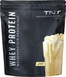 TNT Whey Protein Konzentrat Pulver Banane 1kg vegetarisch laktosearm ohne Aspartam – Bild 1 von 4