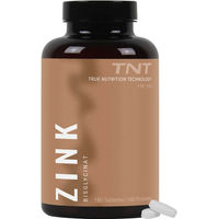 Produktbild von TNT Zink Bisglycinat Tabletten Vegan 180 Stück mit 25 mg Zink pro Portion