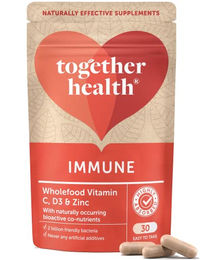 Together Health Immunsystem Komplex mit Vitamin C, Zink, Selen und Lebendkulturen, 30 vegane Kapseln – Bild 1 von 3
