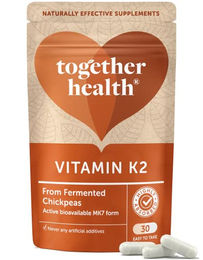 Together Health Vitamin K2 MK-7 Kapseln mit hoch bioaktivem K2 Komplex vegan und zuckerfrei – Bild 1 von 4