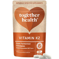 Produktbild von Together Health Vitamin K2 MK-7 Kapseln mit hoch bioaktivem K2 Komplex vegan und zuckerfrei