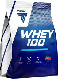 Trec Nutrition Whey 100 Whey Protein Konzentrat Pulver Erdbeere 700 g – Bild 1 von 3