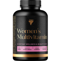 Produktbild von Trec Nutrition Women's Multivitamin Beauty-Kollagen-Kombi mit Fisch-Kollagen-Peptiden, Hyaluronsäure, CoQ10, L-Carnitin, CLA und Grüntee in Kapseln für Frauen