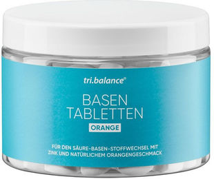 tri.balance Basentabletten Orange Mineralstoff-Komplex Citrat vegan und zuckerfrei für Erwachsene, Schwangere und Stillende – Bild 1 von 2