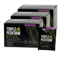 Produktbild von Triple Perform Kollagen Pulver Wild Berry 90 Sachets mit Tri-Collagen Komplex, Zink, Magnesium und Vitamin C