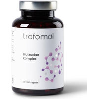 Produktbild von TROFOMOL Blutzucker Komplex Kräuter-Komplex mit Gymnema, Zimt und Bockshornklee, 120 Kapseln, vegan, laktosefrei und glutenfrei