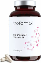 TROFOMOL Magnesium Bisglycinat mit Vitamin B6 Kapseln vegan ohne Zusatzstoffe 120 Stück – Bild 1 von 3