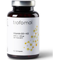 Produktbild von TROFOMOL Vitamin D3 + K2 hochdosiert vegan 4000 I.E. Kapseln 120 Stück